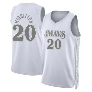 Men's Khris Middleton Dallas Mavericks White 2024/25 City Edition Jersey - Swingman