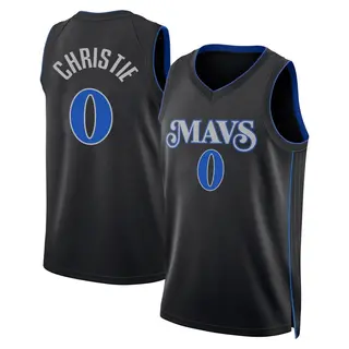 Men's Max Christie Dallas Mavericks Black 2023/24 City Edition Jersey - Swingman