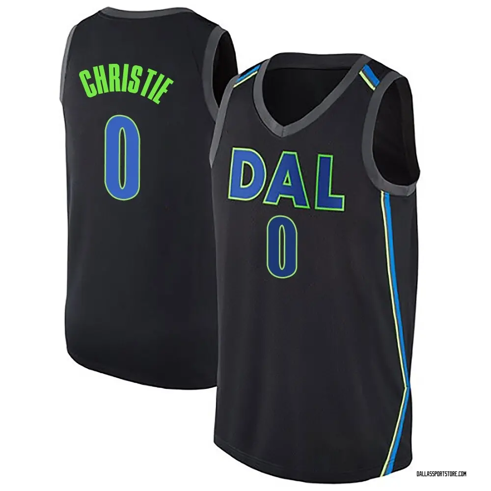 Men's Max Christie Dallas Mavericks Black Jersey - City Edition - Swingman