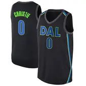 Men's Max Christie Dallas Mavericks Black Jersey - City Edition - Swingman