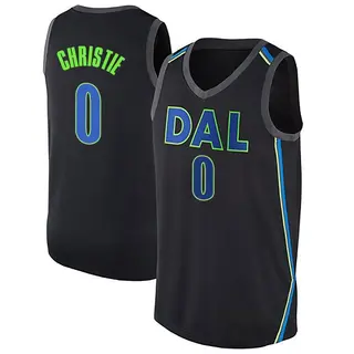 Men's Max Christie Dallas Mavericks Black Jersey - City Edition - Swingman
