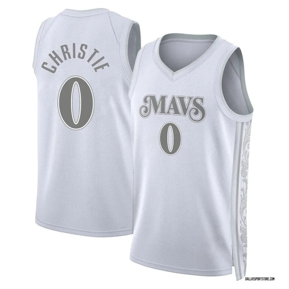 Men's Max Christie Dallas Mavericks White 2024/25 City Edition Jersey - Swingman