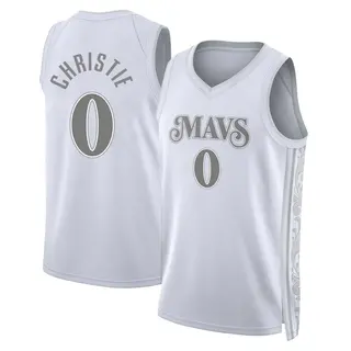 Men's Max Christie Dallas Mavericks White 2024/25 City Edition Jersey - Swingman