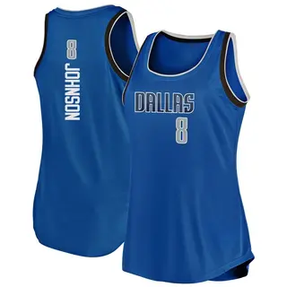 Women's AJ Johnson Dallas Mavericks Blue Movement Tank Jersey - Icon Edition - Fast Break