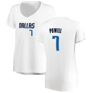Women's Dwight Powell Dallas Mavericks White Jersey - Association Edition - Fast Break
