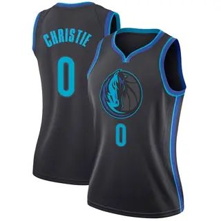 Women's Max Christie Dallas Mavericks Anthracite 2018/19 Jersey - City Edition - Swingman