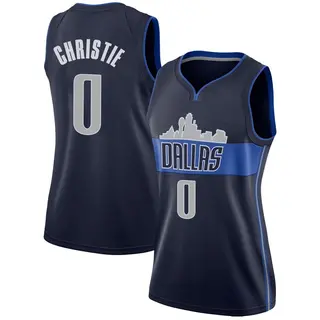 Women's Max Christie Dallas Mavericks Navy Jersey - Statement Edition - Swingman