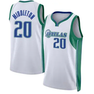 Youth Khris Middleton Dallas Mavericks White 2021/22 City Edition Jersey - Swingman
