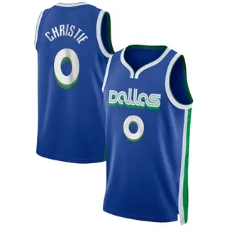Youth Max Christie Dallas Mavericks Blue 2022/23 City Edition Jersey - Swingman