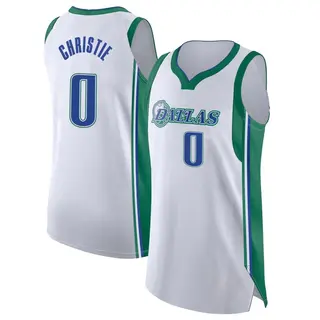 Youth Max Christie Dallas Mavericks White 2021/22 City Edition Jersey - Authentic